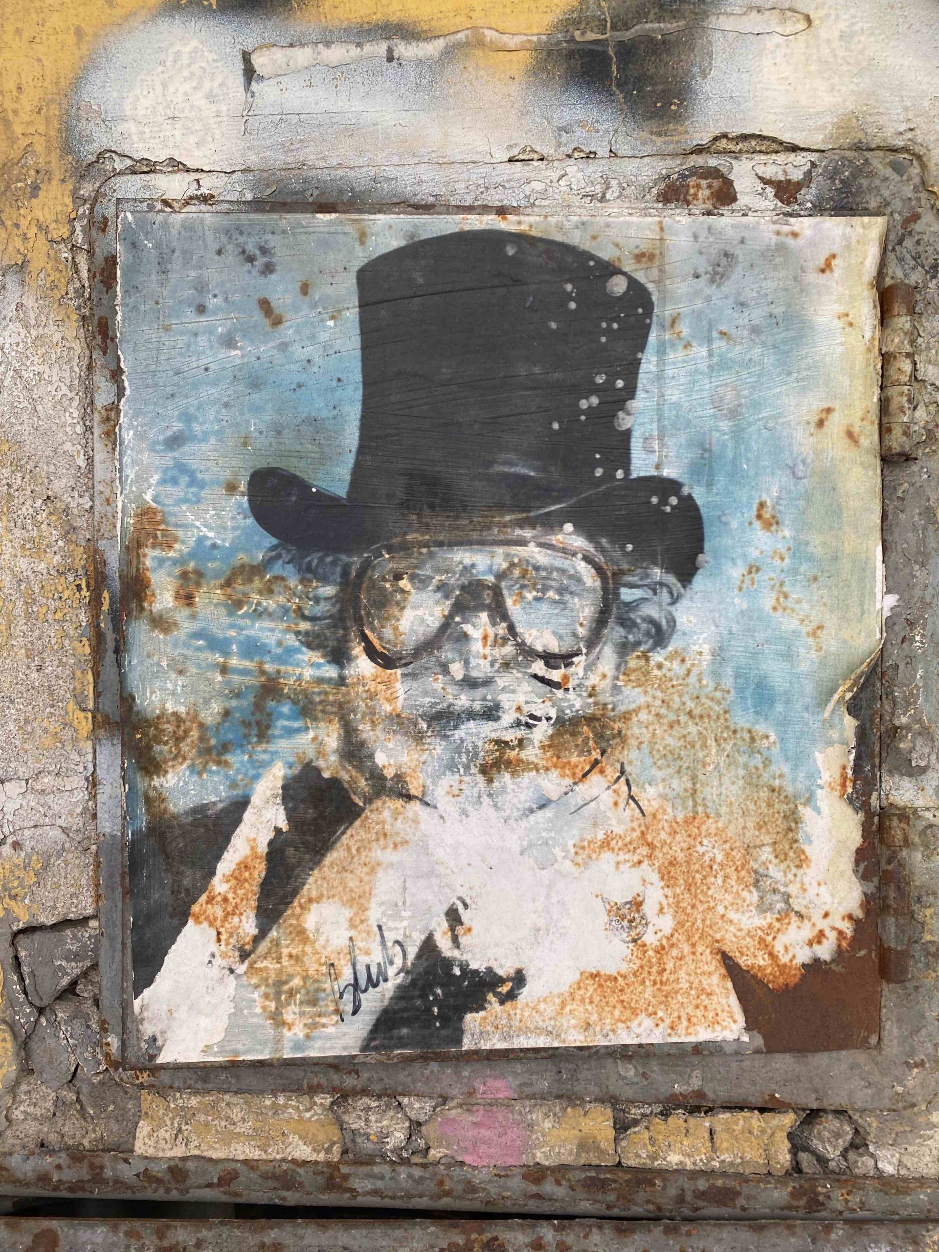 Naples, Italy wall art – Man with Top hat