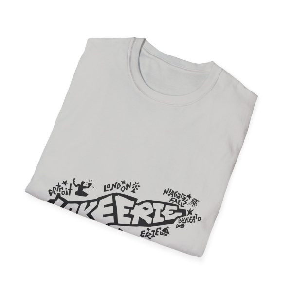 Lake Erie Map T-Shirt. Custom lettering and Illustration by Ben Dunkle - Image 8