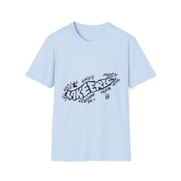 Lake Erie Map T-Shirt. Custom lettering and Illustration by Ben Dunkle - Image 9