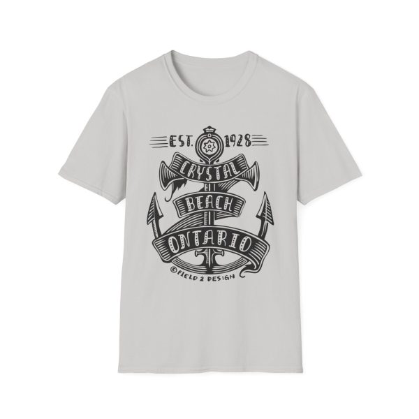 Vintage Crystal Beach T-Shirt, Unisex Graphic Tee, Retro Ontario Shirt, Summer Beachwear, Gift for Beach Lovers - Image 7