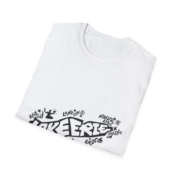 Lake Erie Map T-Shirt. Custom lettering and Illustration by Ben Dunkle - Image 4