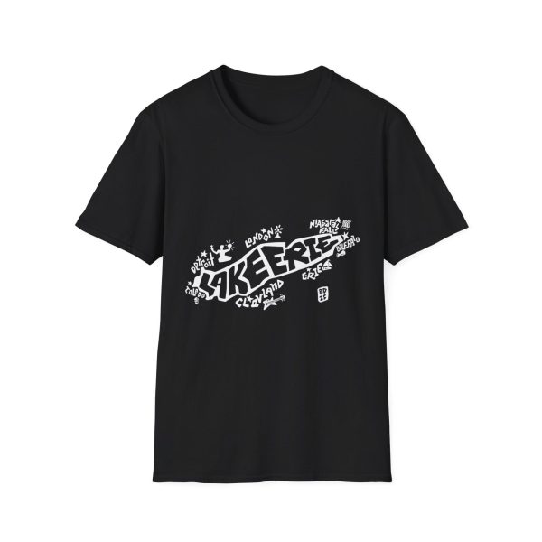 Lake Erie Map T-Shirt. Custom lettering and Illustration by Ben Dunkle - Image 17