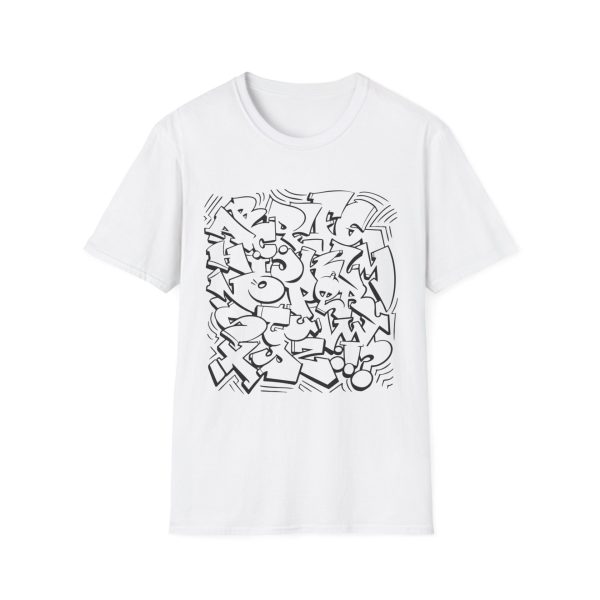 Graffiti-Inspired Unisex T-Shirt, Urban Style Tee, Street Art Apparel, Casual Graphic Shirt, Trendy Everyday Wear
