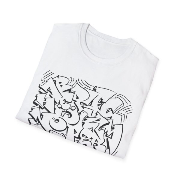Graffiti-Inspired Unisex T-Shirt, Urban Style Tee, Street Art Apparel, Casual Graphic Shirt, Trendy Everyday Wear - Image 4