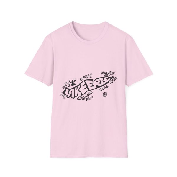 Lake Erie Map T-Shirt. Custom lettering and Illustration by Ben Dunkle - Image 13