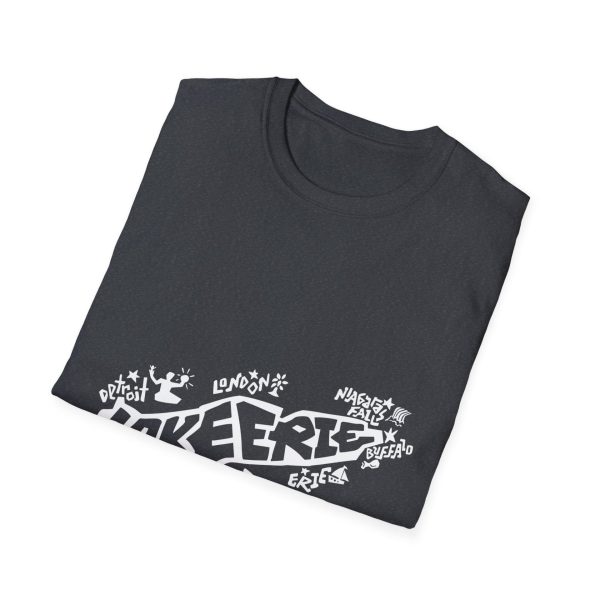 Lake Erie Map T-Shirt. Custom lettering and Illustration by Ben Dunkle - Image 24