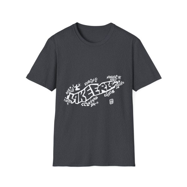 Lake Erie Map T-Shirt. Custom lettering and Illustration by Ben Dunkle - Image 21